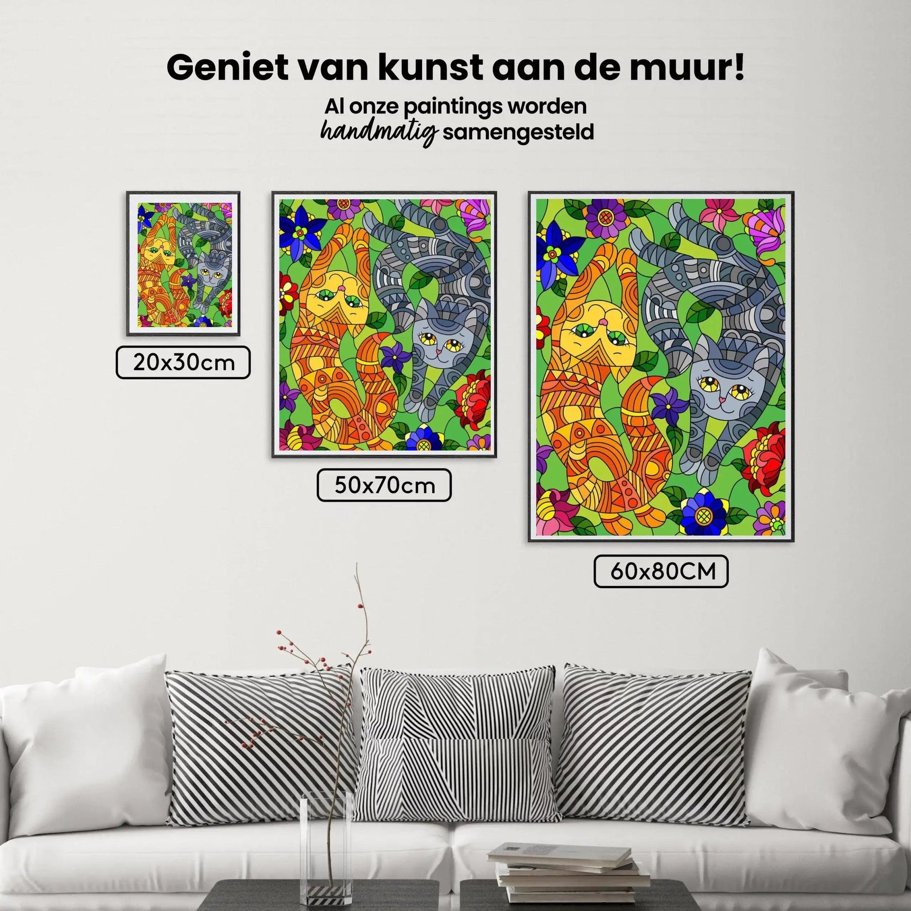 Diamond Painting - Speelse katjes
