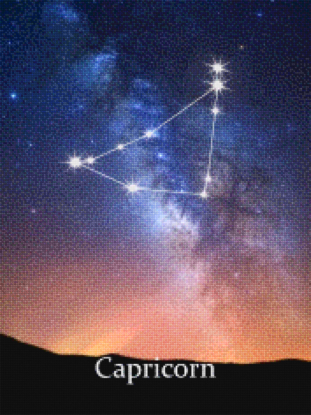 Diamond Painting - Sterrenbeeld - Steenbok