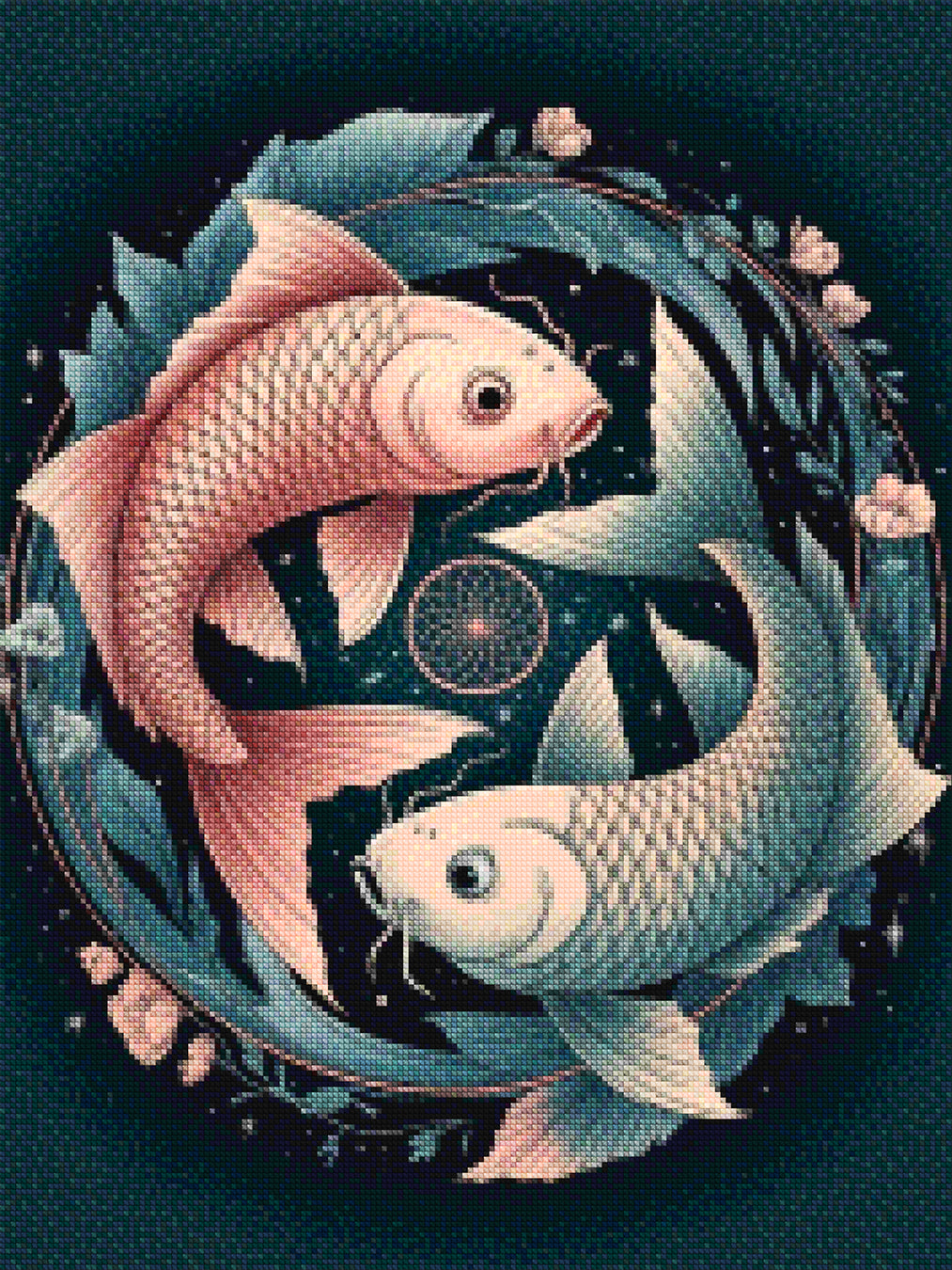 Diamond Painting - Sterrenbeeld - Vissen