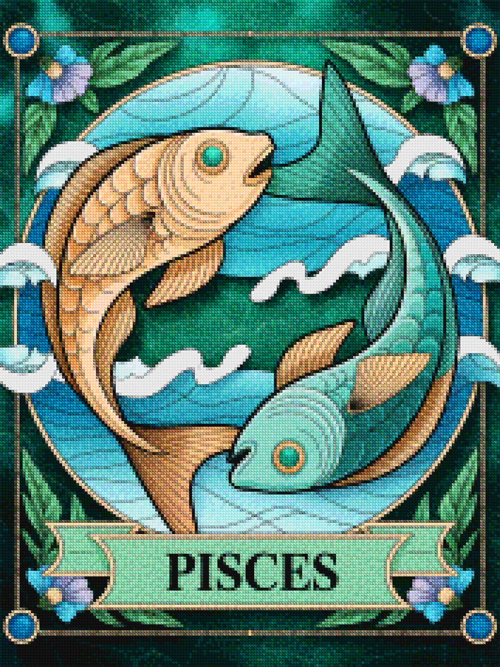 Diamond Painting - Sterrenbeeld - Vissen