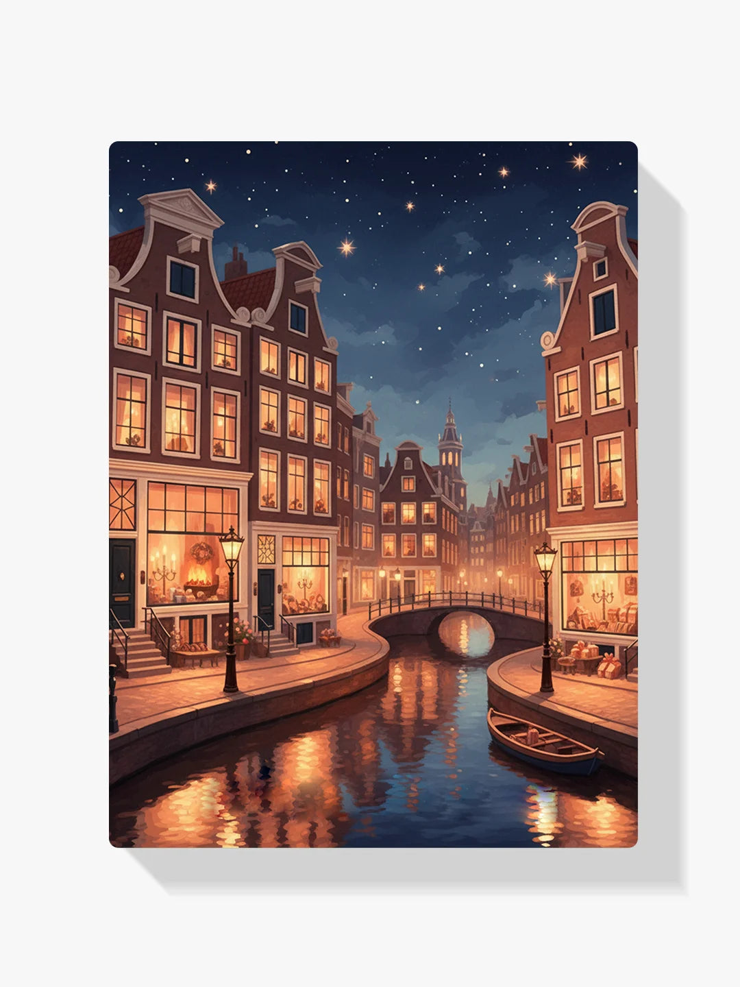 Diamond Painting - Sterrenverlichte avond in Amsterdam