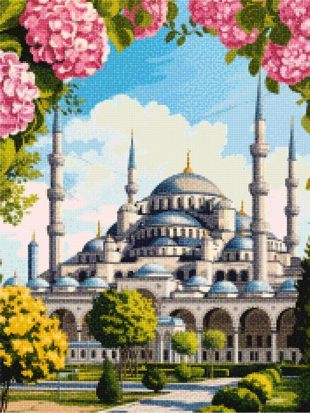 Diamond Painting - Tuin van de Blauwe Moskee