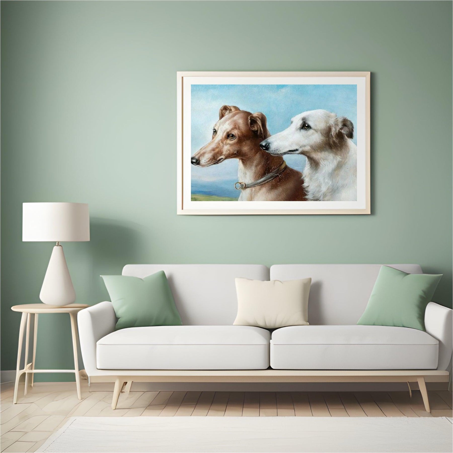 Diamond Painting - Twee windhonden