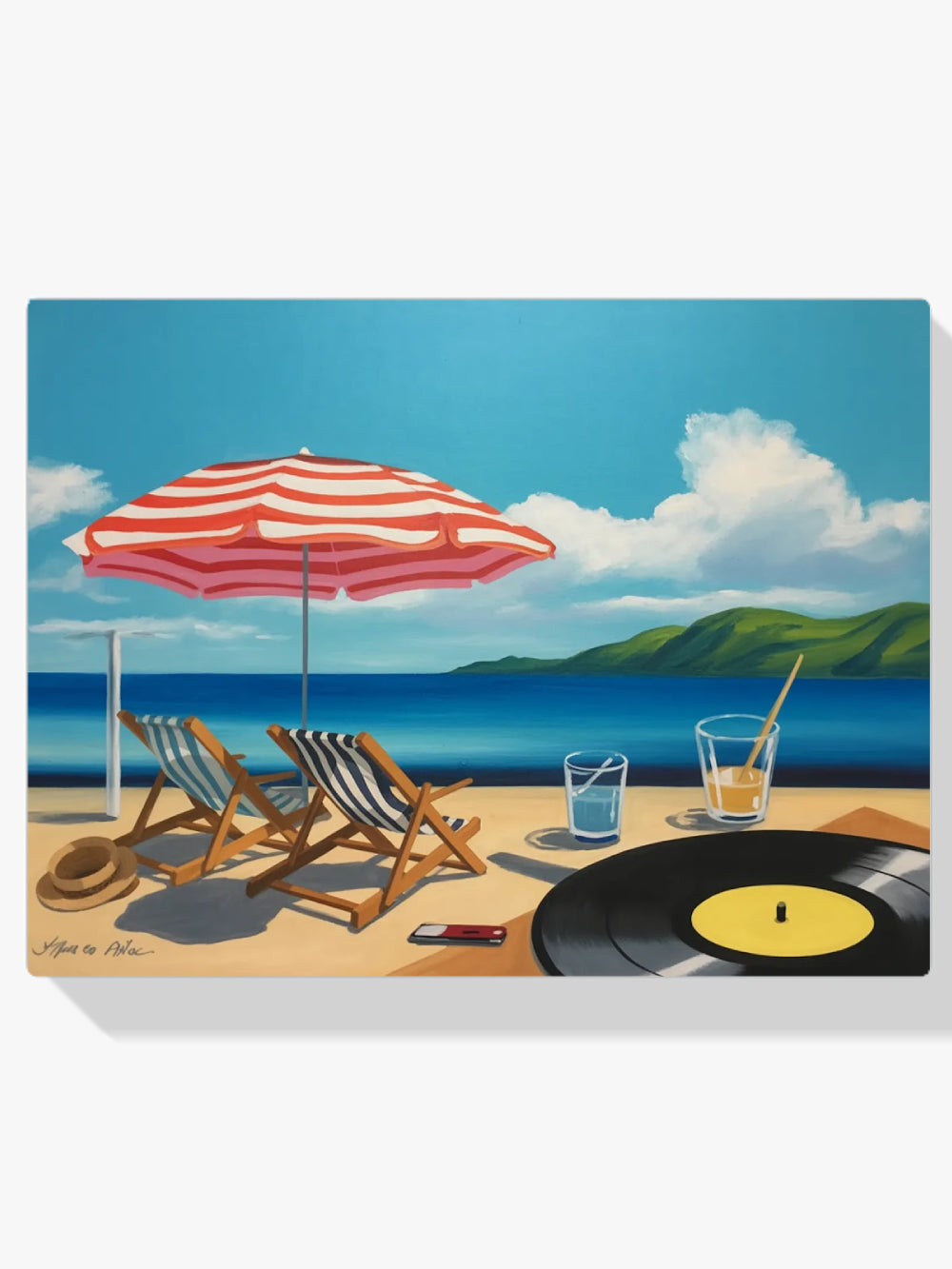 Diamond Painting - Zomer op vinyl