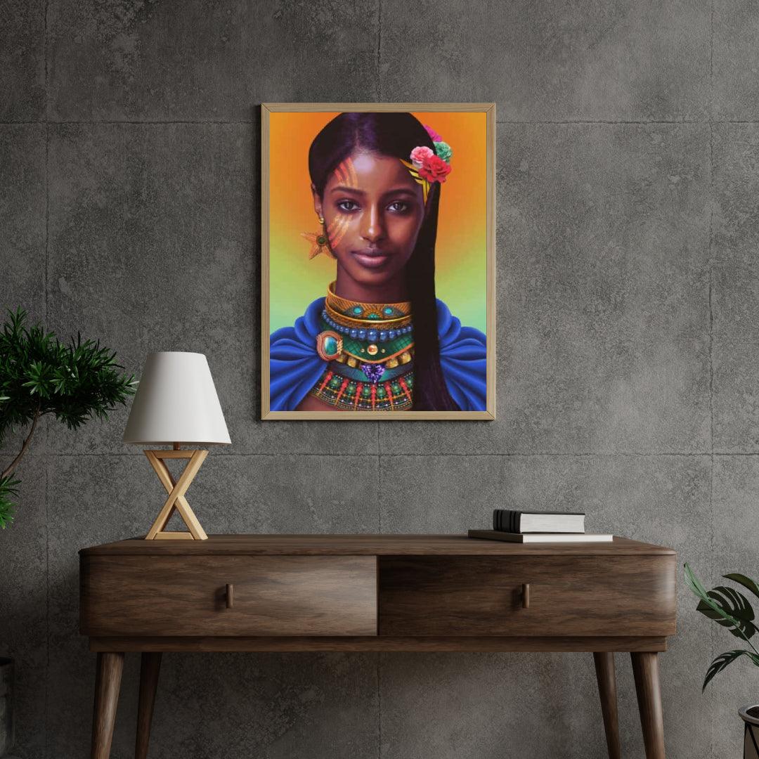 Diamond Painting Afrikaans mooi meisje - SEOS Shop ®