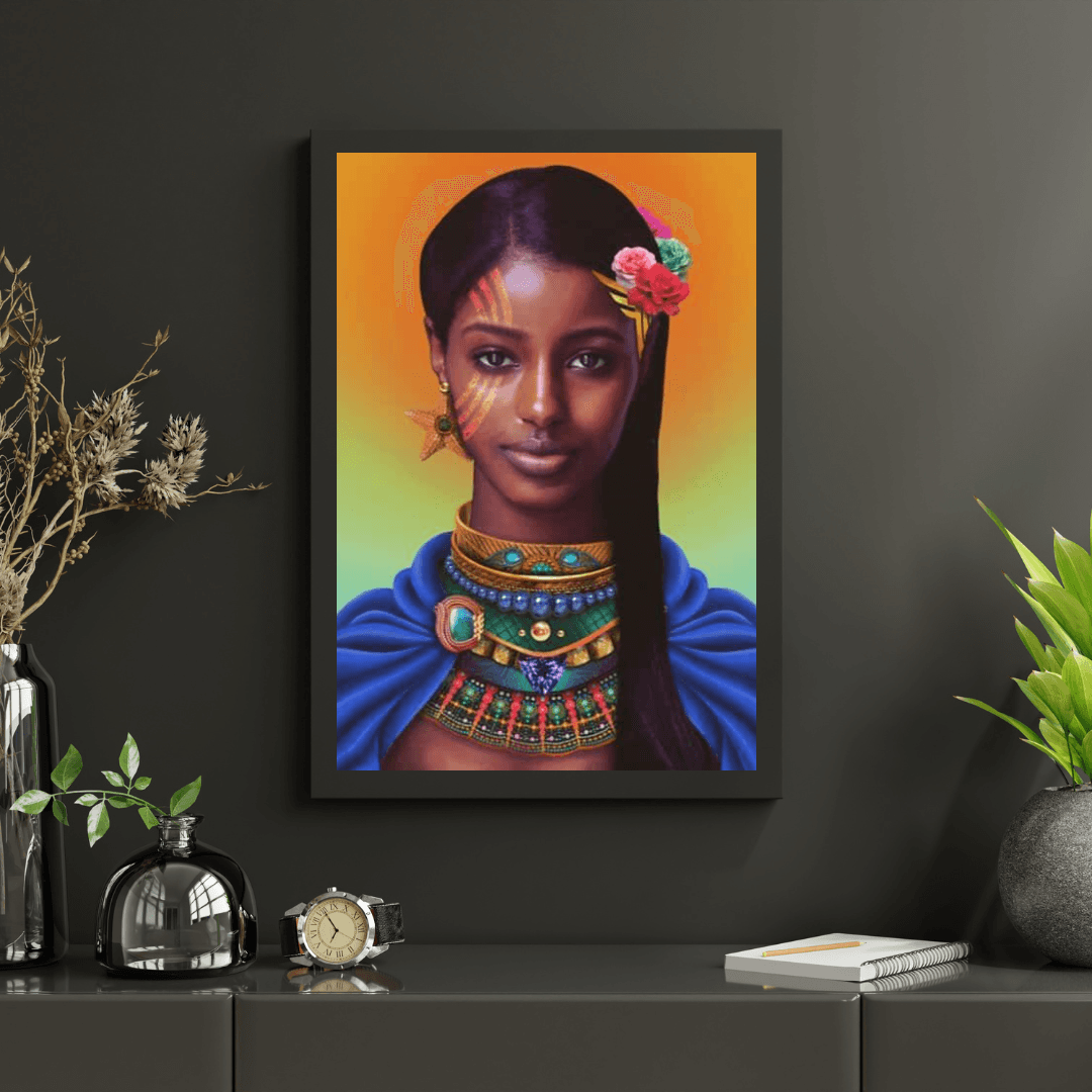 Diamond Painting Afrikaans mooi meisje - SEOS Shop ®