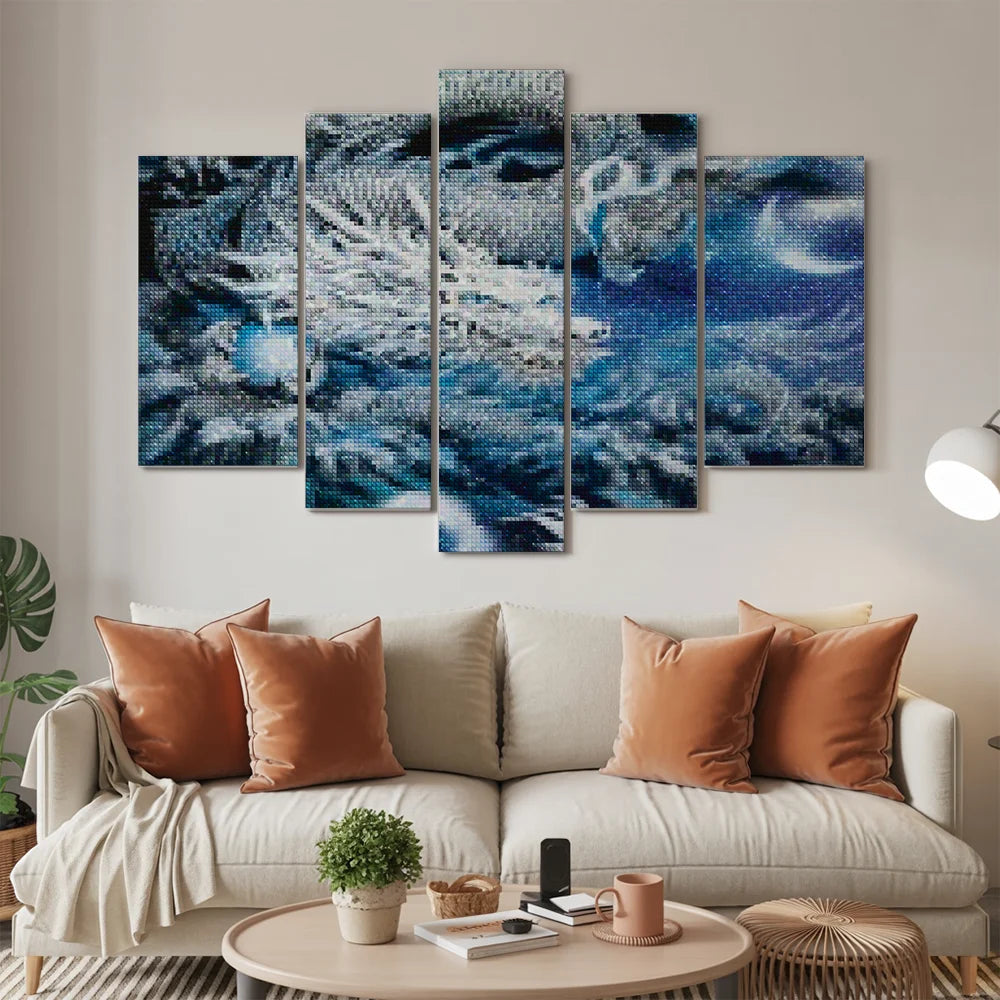 Diamond Painting Draak in de lucht 5 luik - SEOS Shop ®