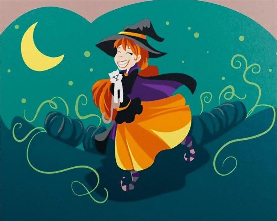 Diamond Painting Gelukkige goede kleine heks - SEOS Shop ®