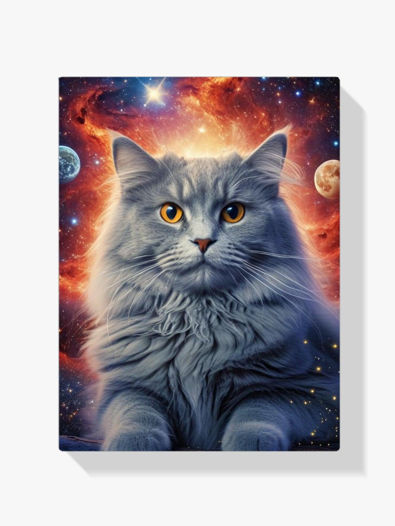 Diamond Painting Kat in de ruimte - SEOS Shop ®
