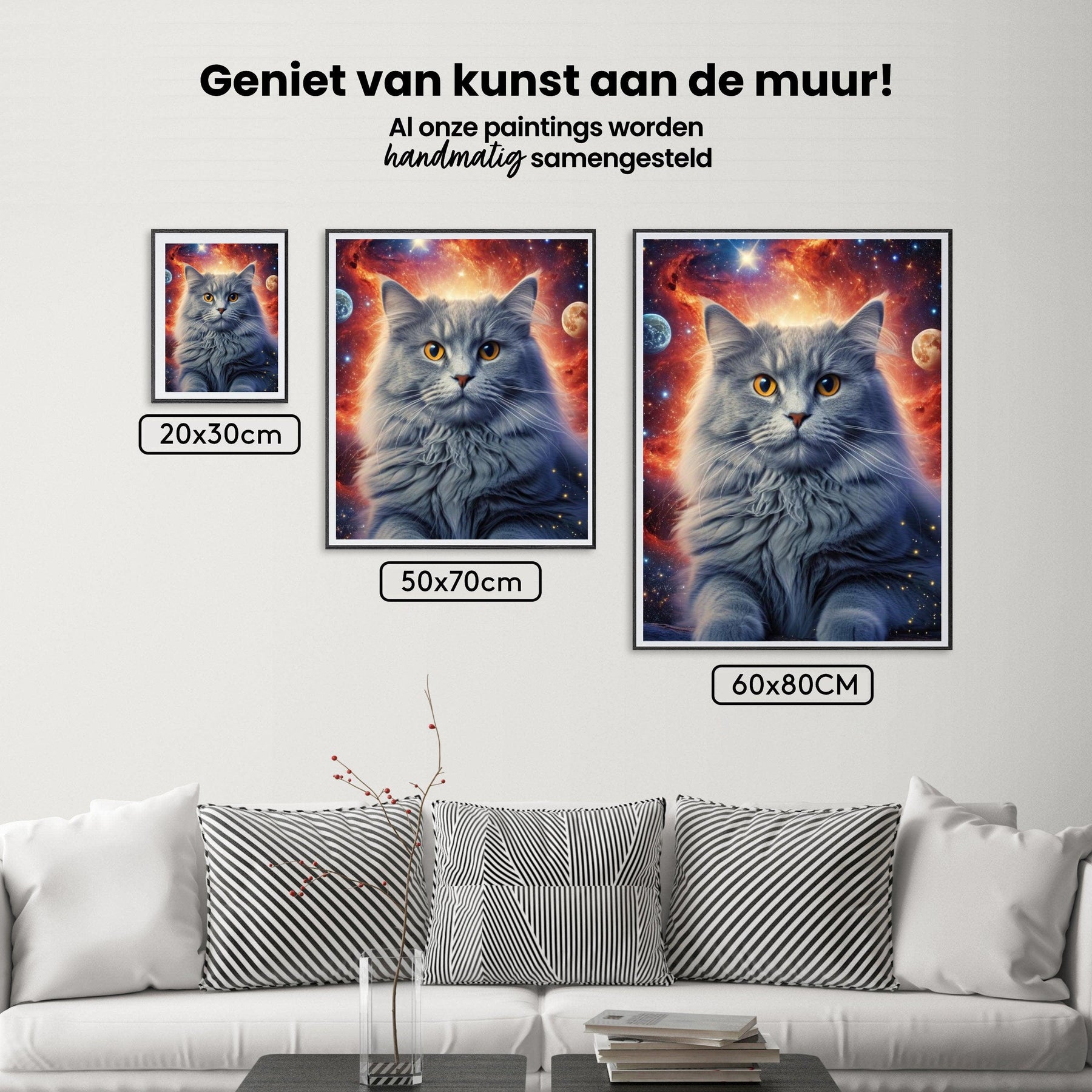 Diamond Painting Kat in de ruimte - SEOS Shop ®