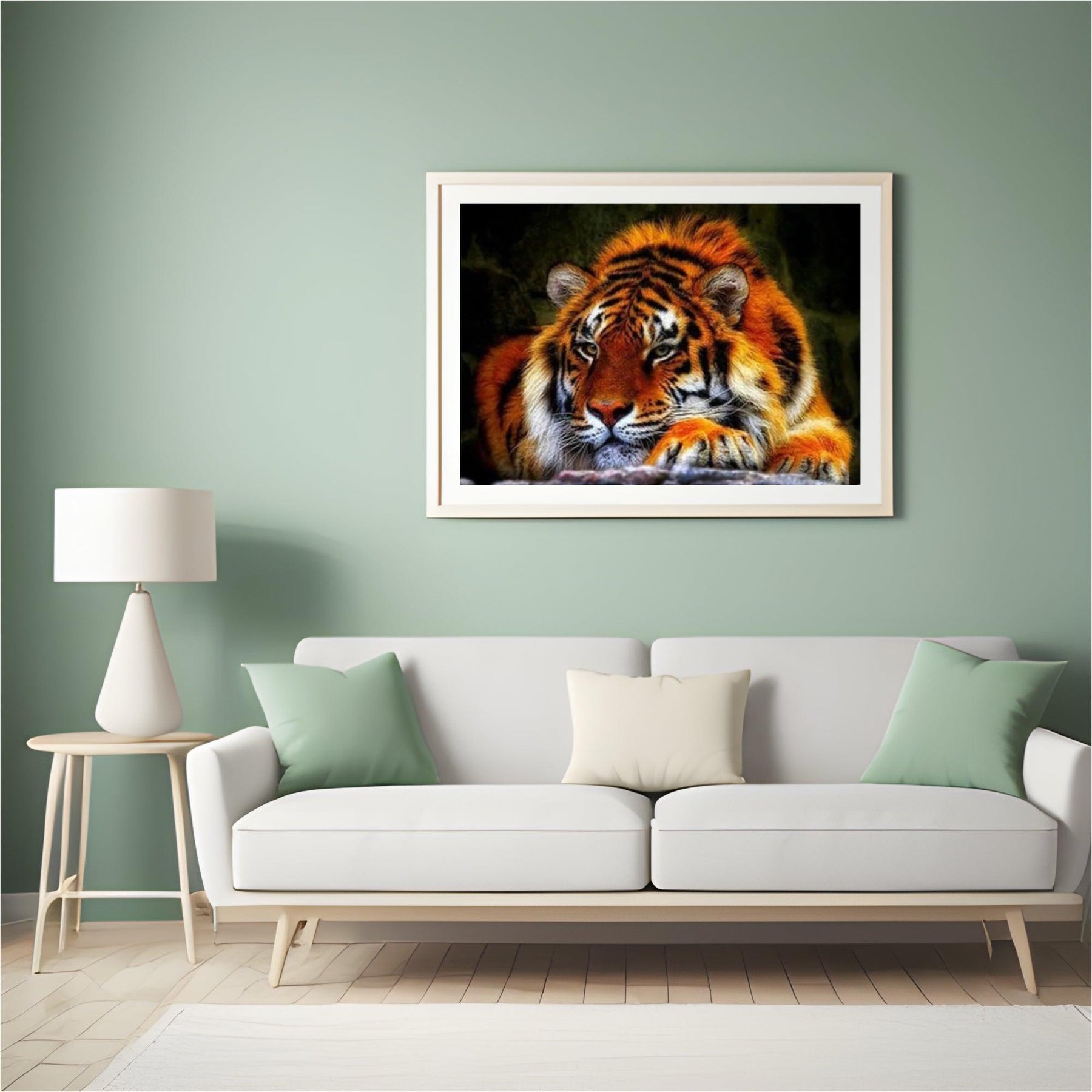 Diamond Painting Liggende Tijger - SEOS Shop ®