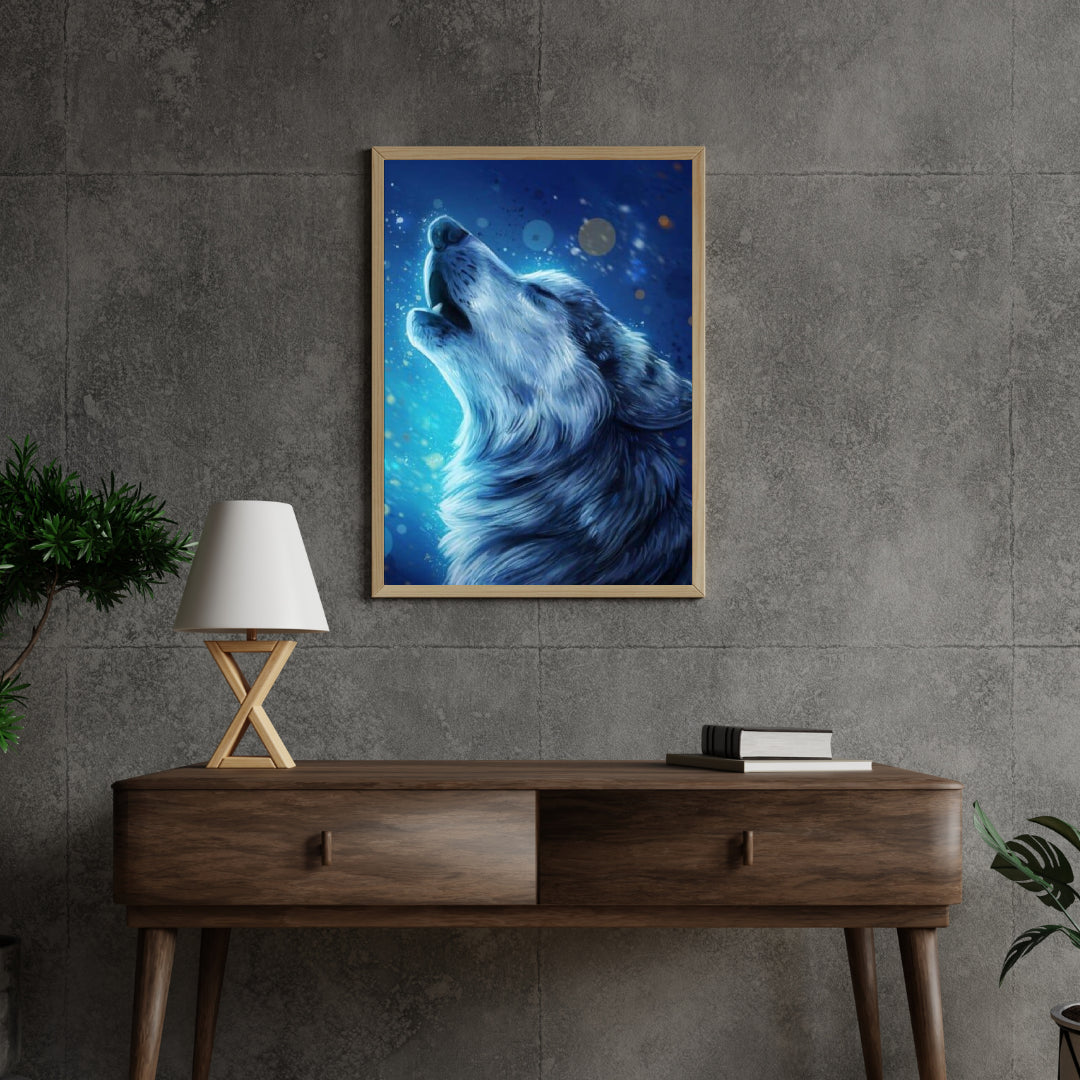 Diamond Painting Mooie Wolf Brullen - SEOS Shop ®