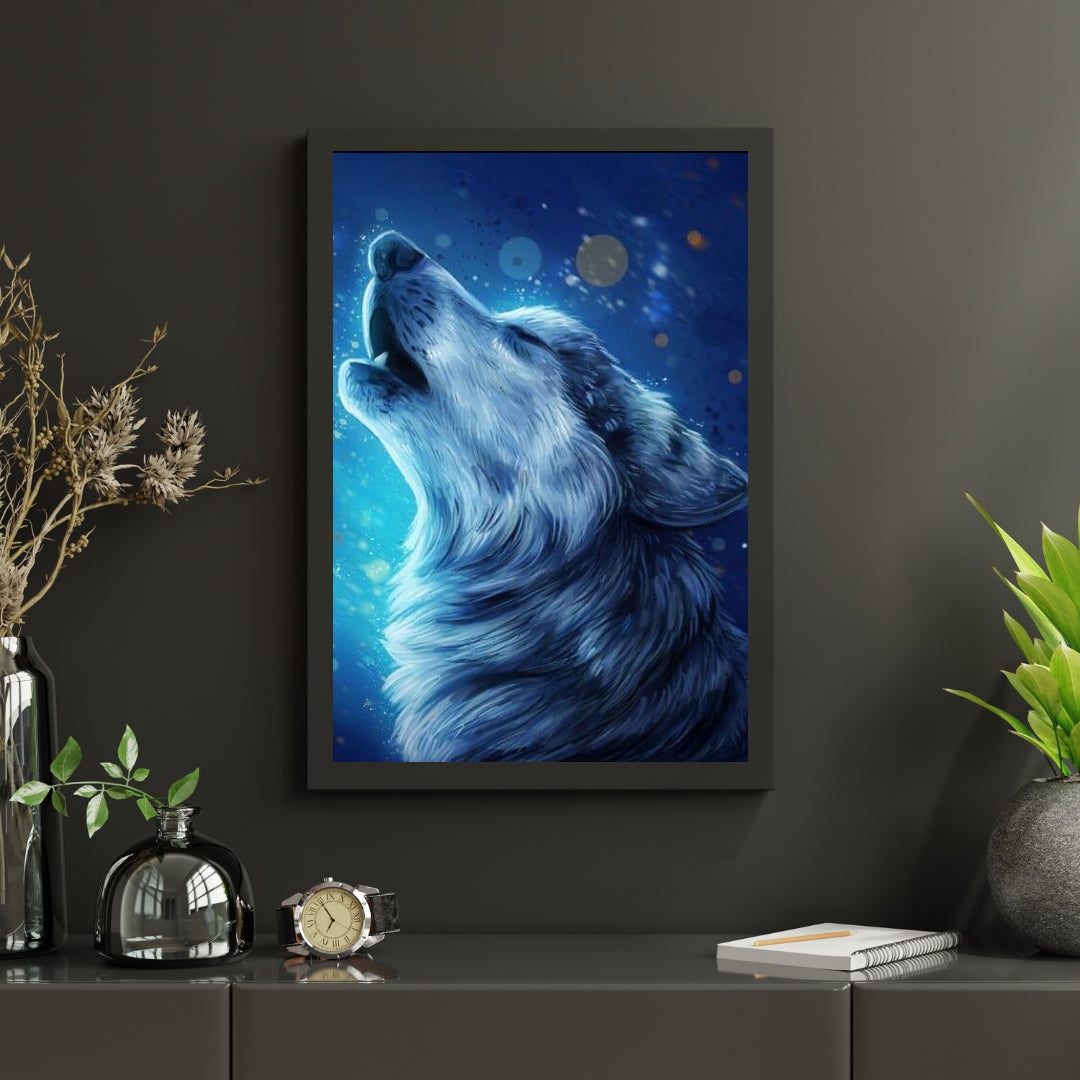 Diamond Painting Mooie Wolf Brullen - SEOS Shop ®