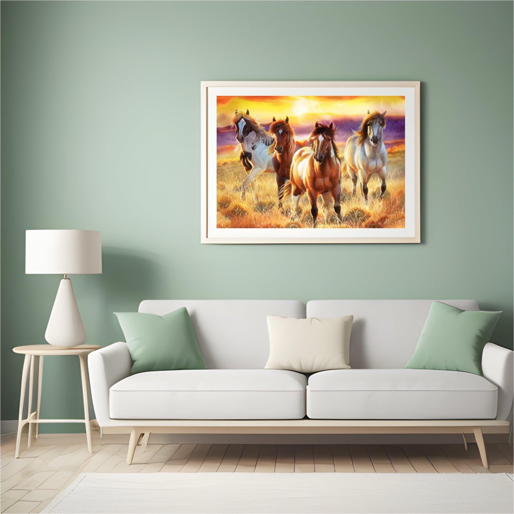Diamond Painting Prachtige paarden in een veld - SEOS Shop ®