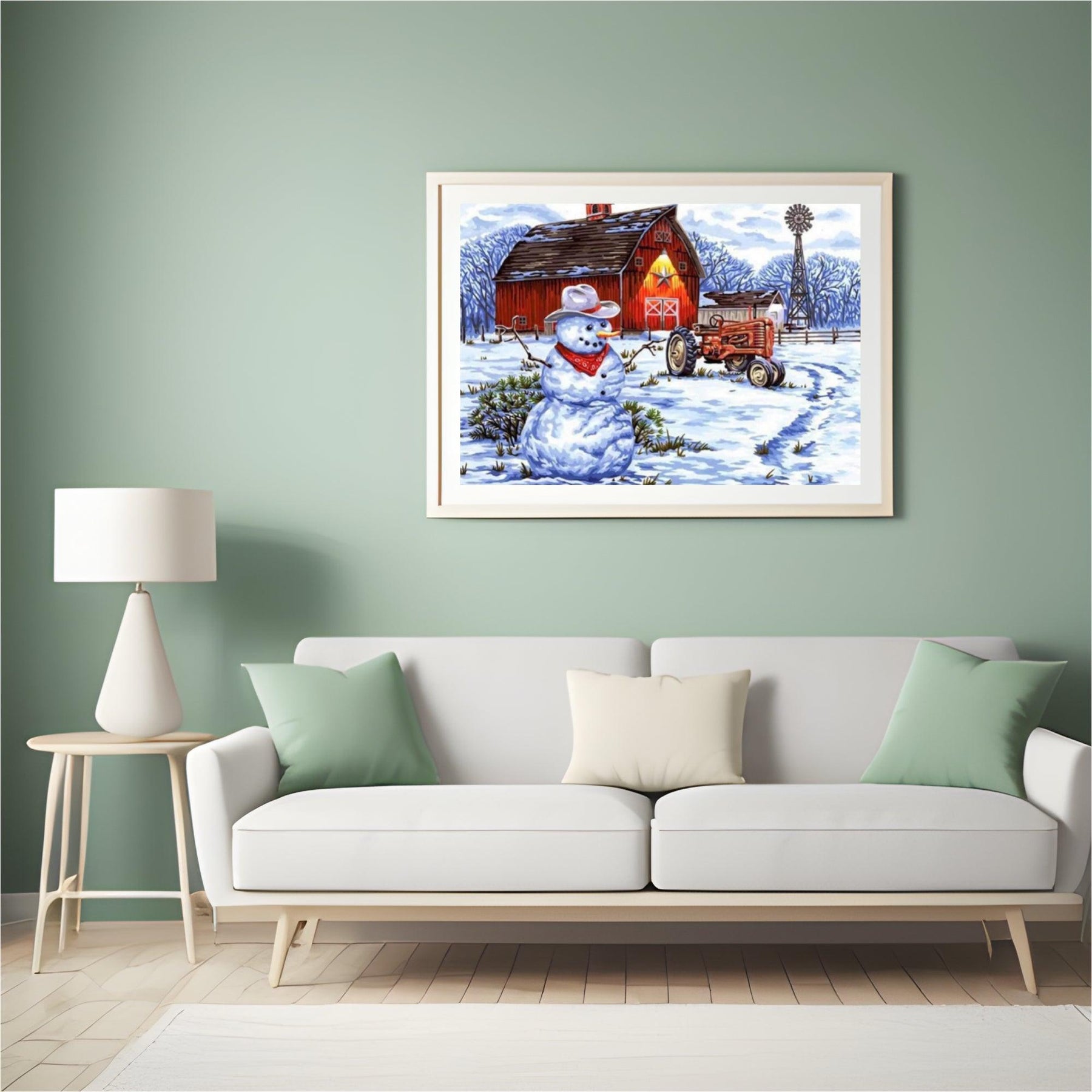 Diamond Painting Winterboerderij - SEOS Shop ®