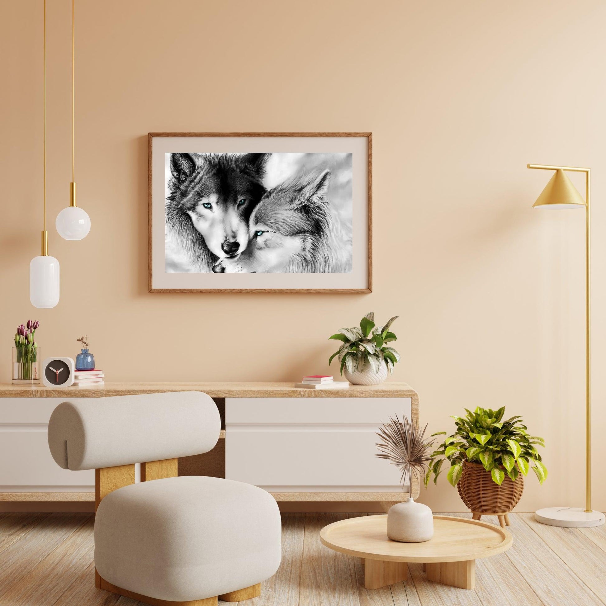 Diamond Painting Witte Wolven Paar - SEOS Shop ®