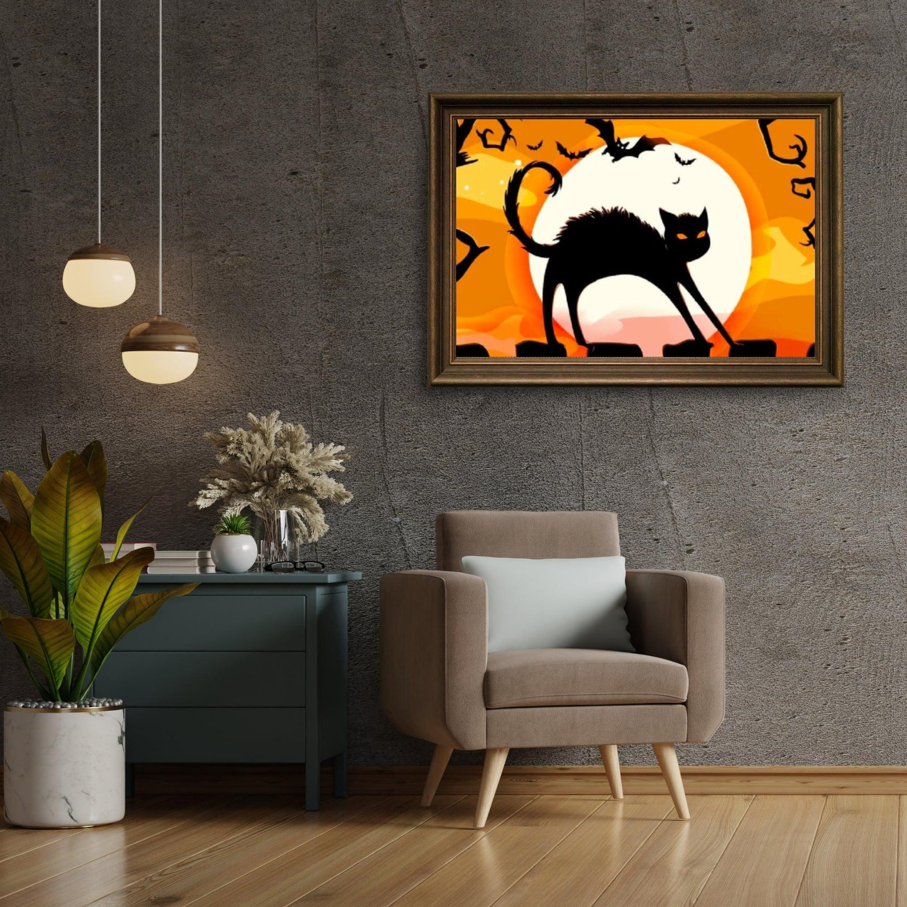 Diamond Painting Zwarte Kat In De Nacht - SEOS Shop ®