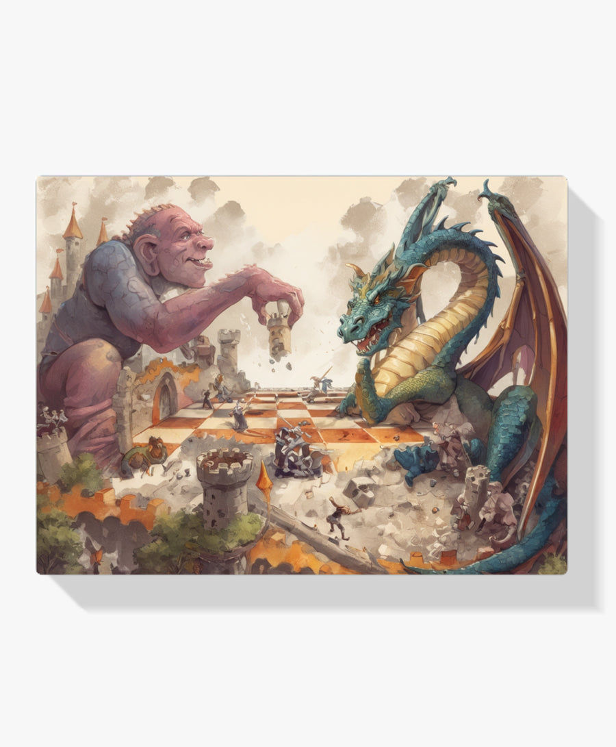 Diamond Painting - Reuzen- en drakenschaak - SEOS Shop ®