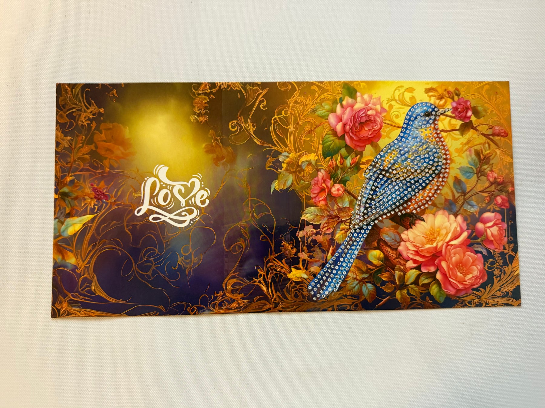 Diamond painting wenskaart - set van 12 - inclusief enveloppen