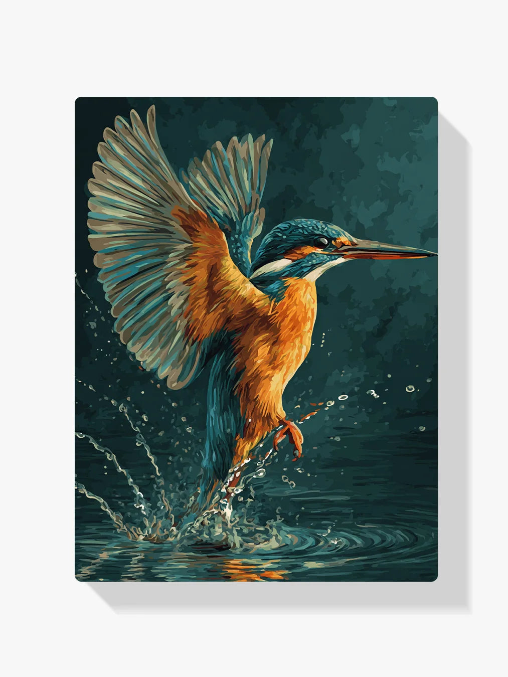Diamond Painting - Schitterende IJsvogel Duikvlucht