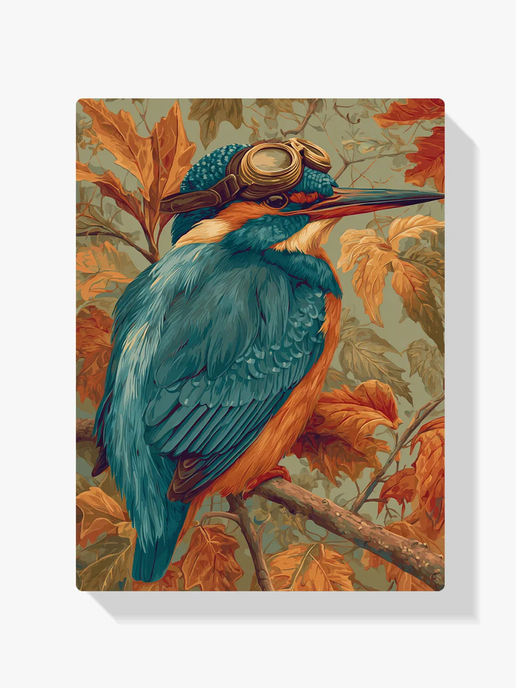 Diamond Painting - IJsvogelportret met Vintage Vliegbril