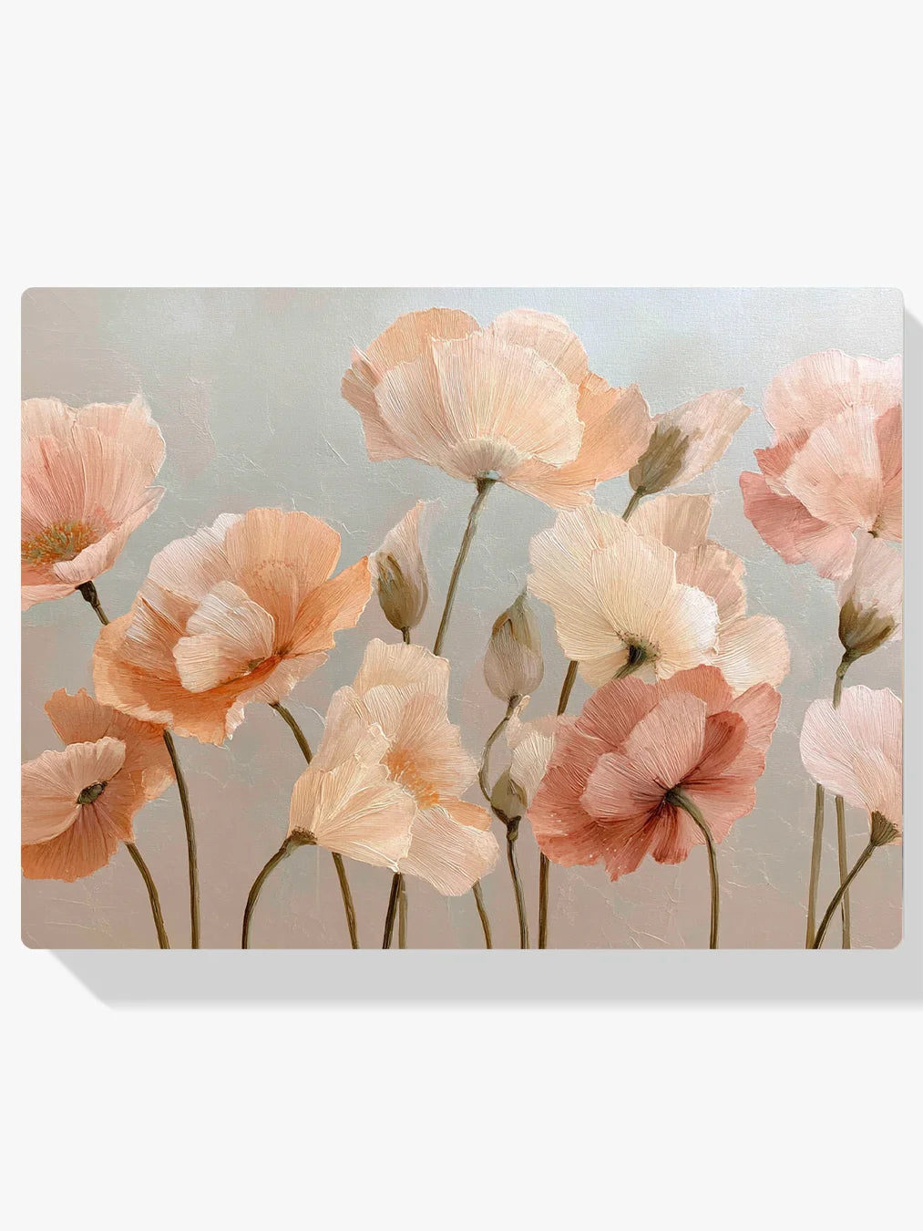 Diamond Painting - Klaprozen in zachte kleuren