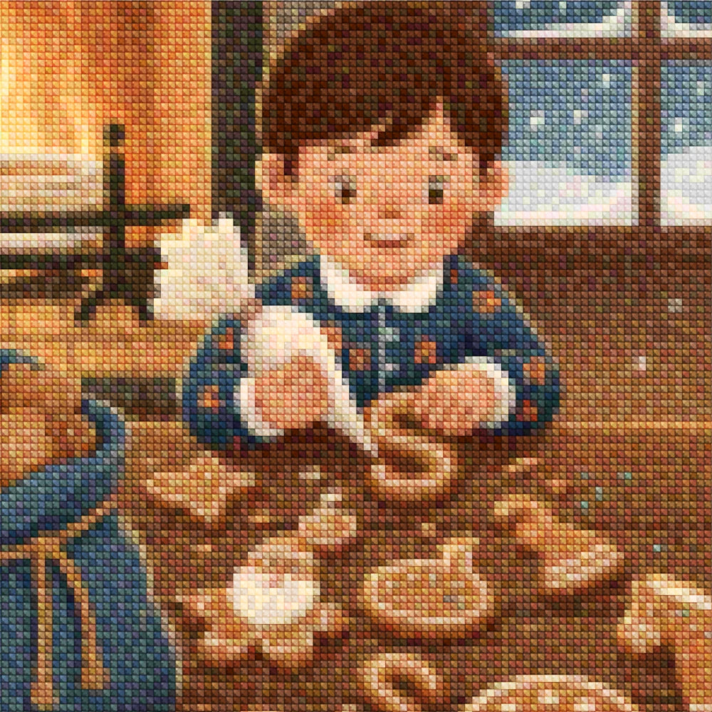 Mini Diamond Painting - Gemberbroodvreugde