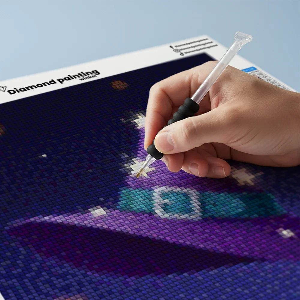 Mini Diamond Painting - Heksenhoed & Sterren