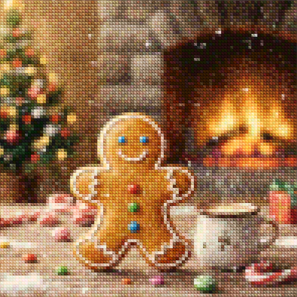 Mini Diamond Painting - Klein peperkoekkoekje