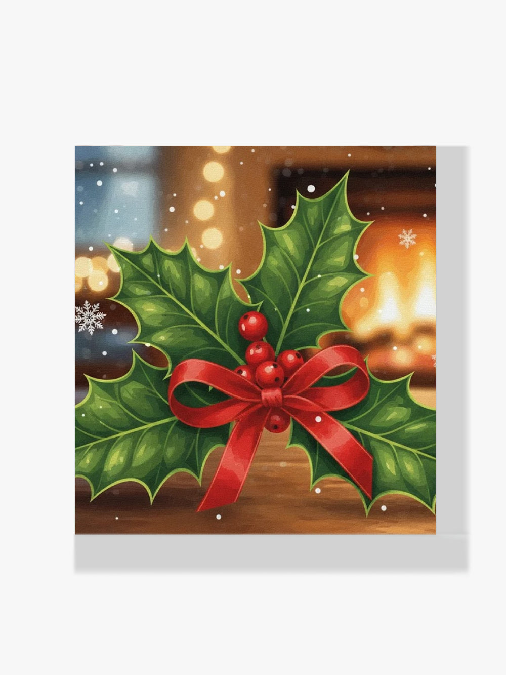 Mini Diamond Painting - Kleine hulstblaadjes & bessen