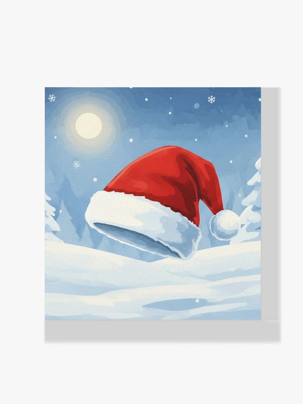 Mini Diamond Painting - Kleine kerstmanmuts-icoon