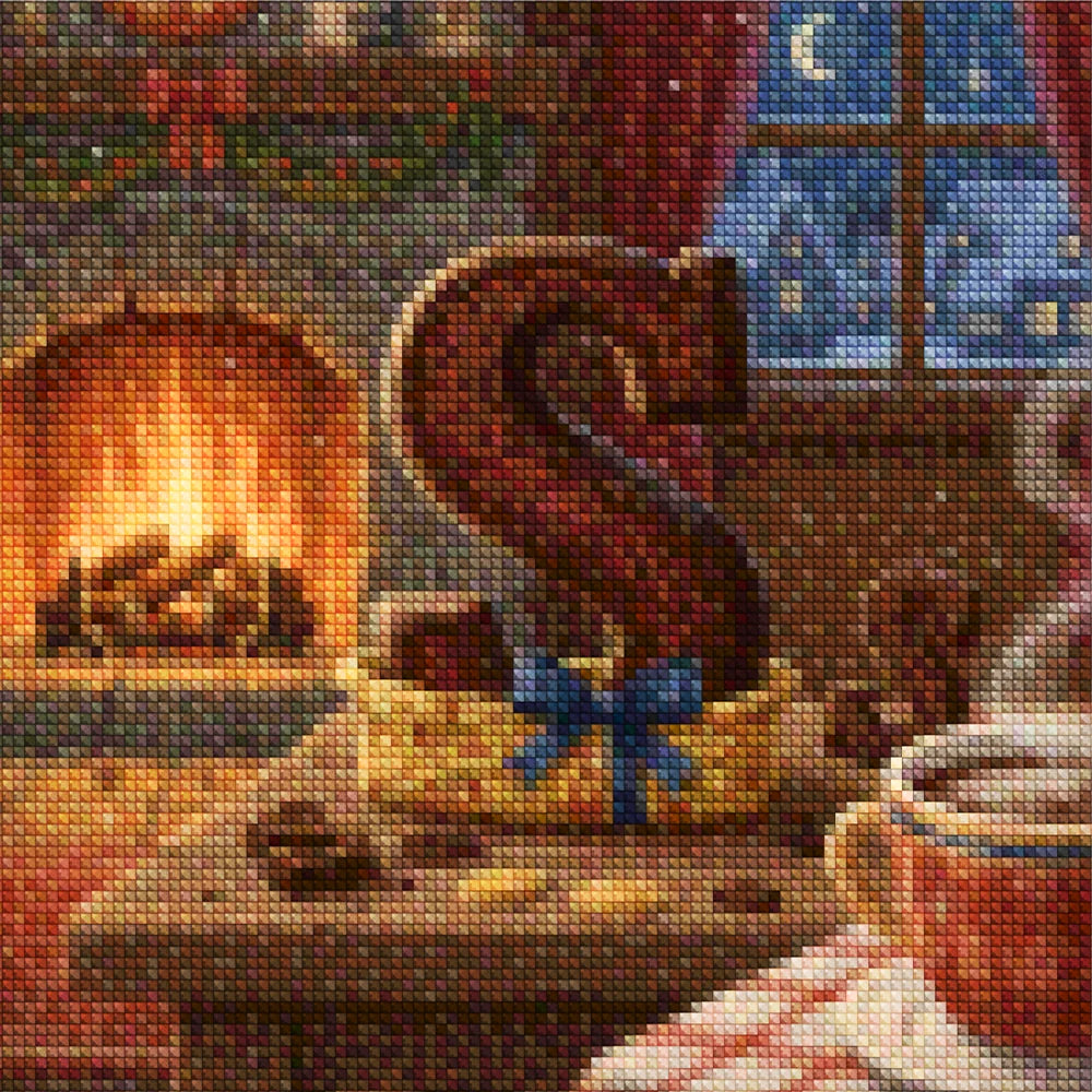 Mini Diamond Painting - Letter S Chocolade