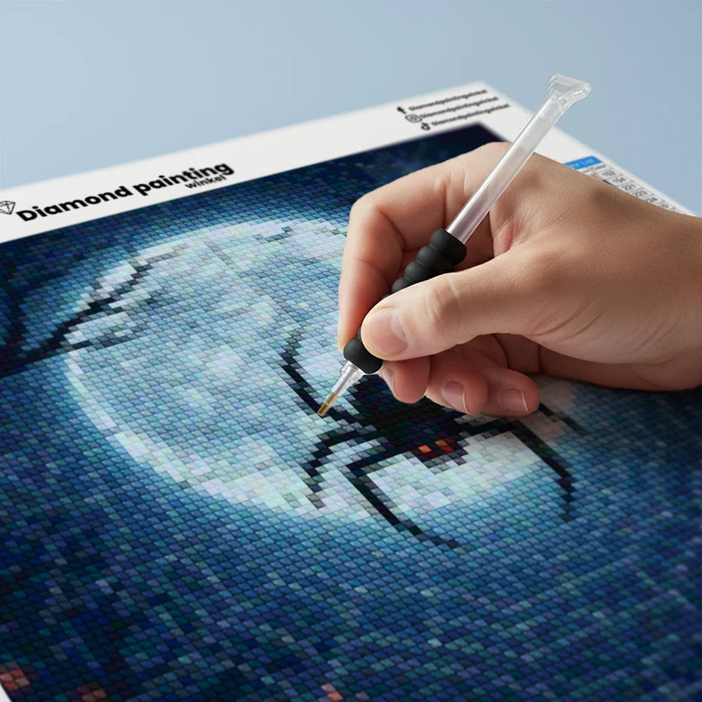 Mini Diamond Painting - Spin in een web