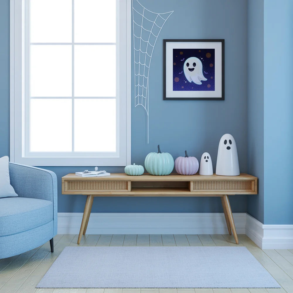 Mini Diamond Painting - Spookachtige Geest Emoji