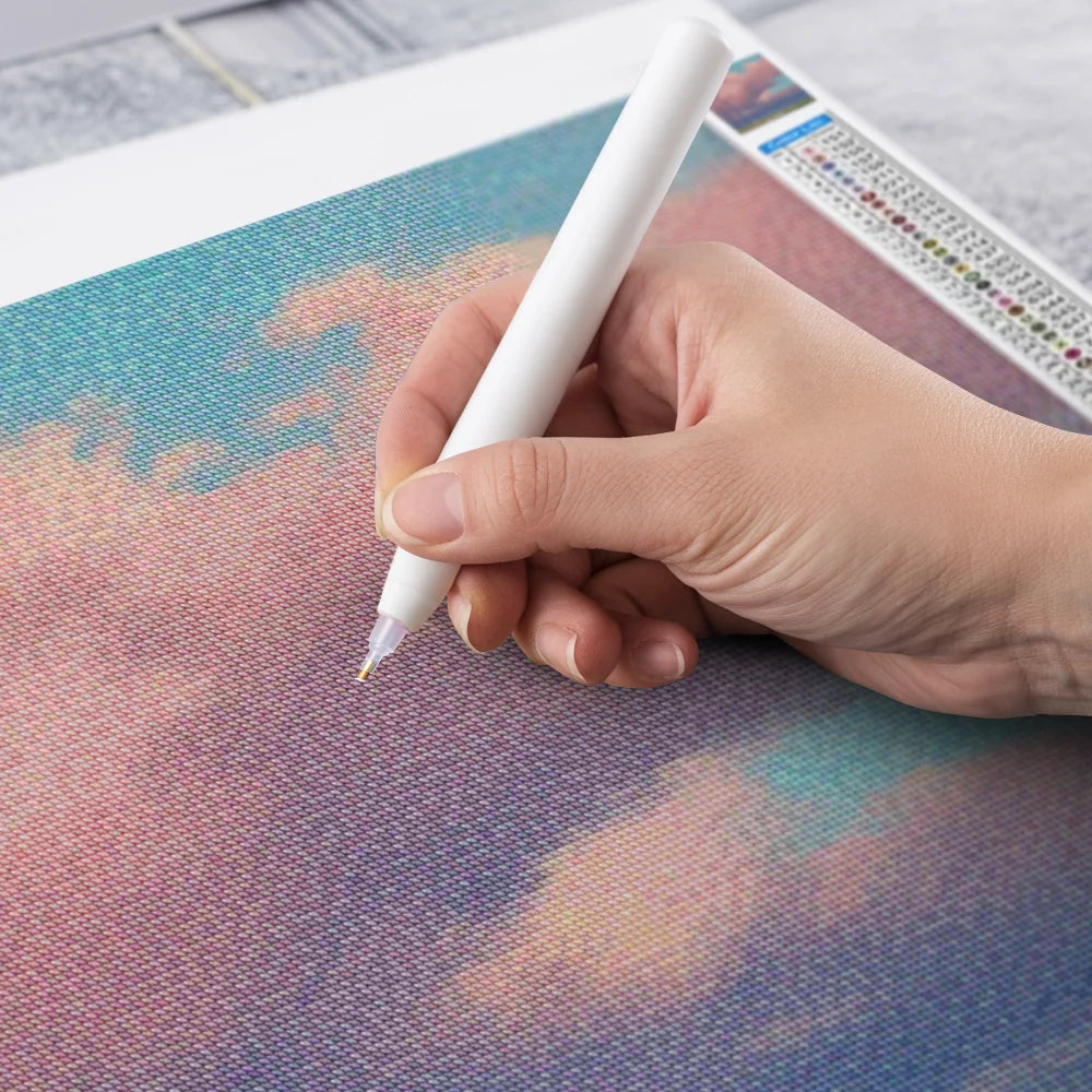 Diamond Painting - Roze luchten