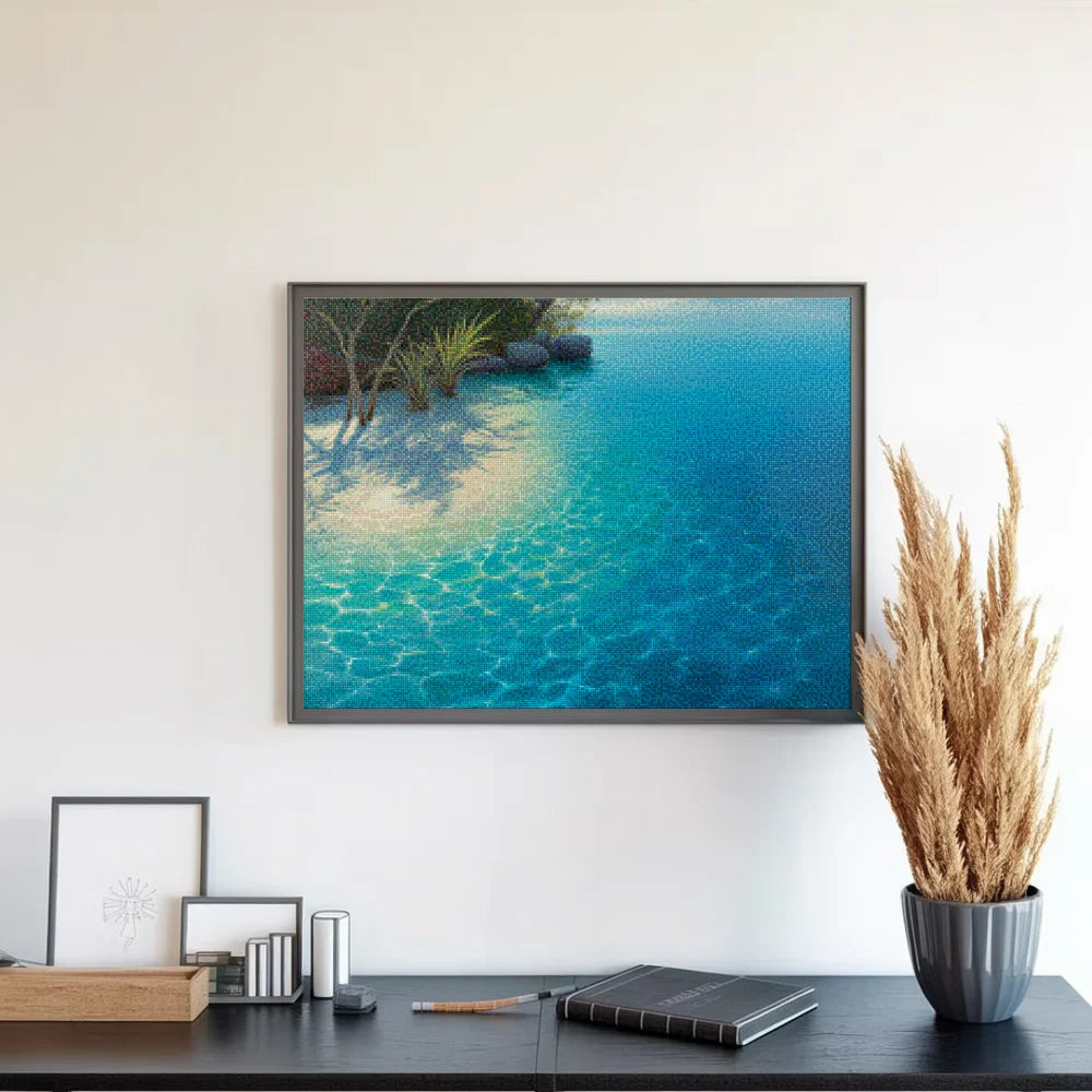 Diamond Painting - Blauwe Lagune