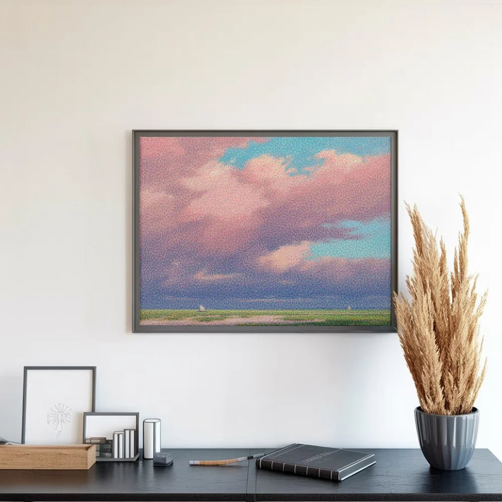 Diamond Painting - Roze luchten