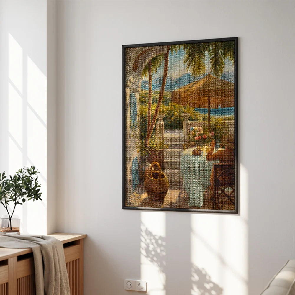 Diamond Painting - Bruisend balkongeluk