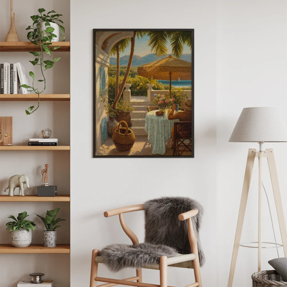 Diamond Painting - Bruisend balkongeluk
