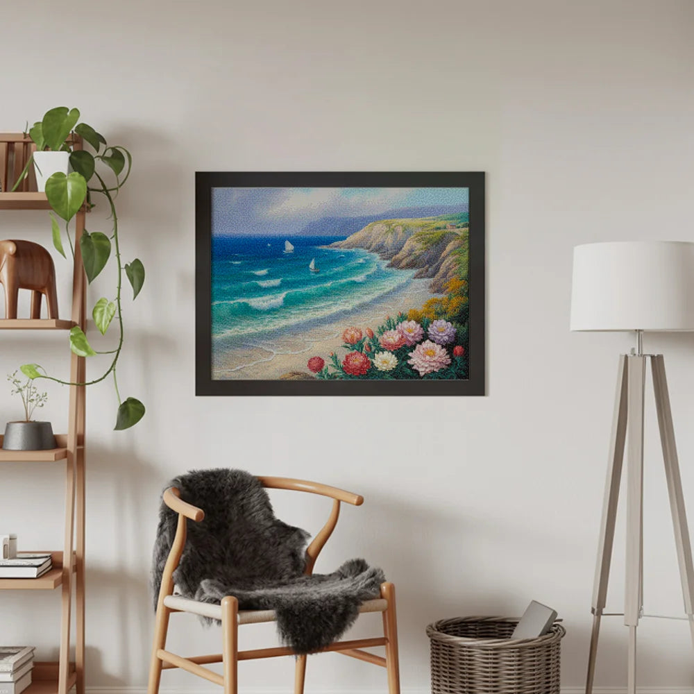Diamond Painting - Bloeiende kust