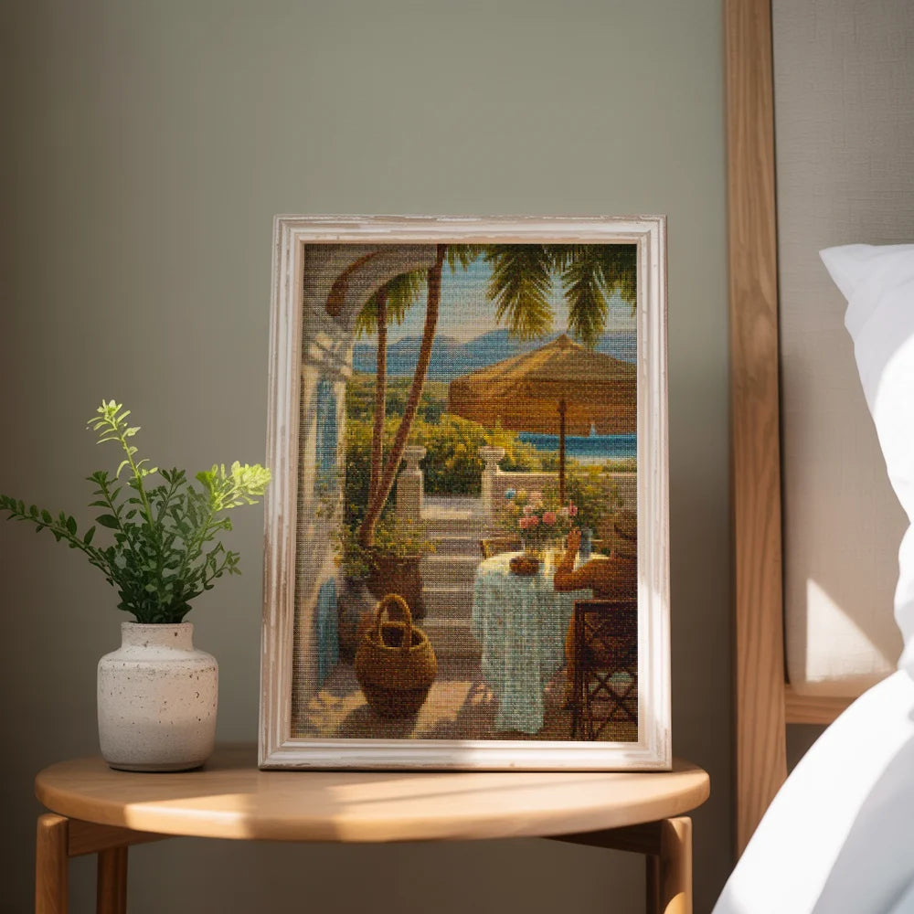 Diamond Painting - Bruisend balkongeluk
