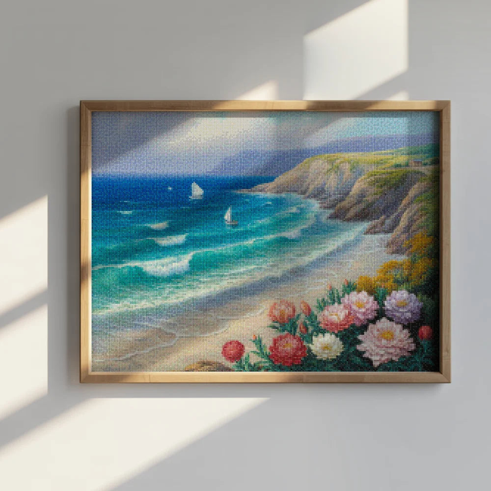 Diamond Painting - Bloeiende kust