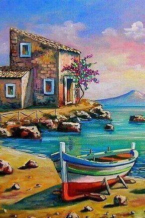 Diamond Painting Mooie haven - SEOS Shop ®