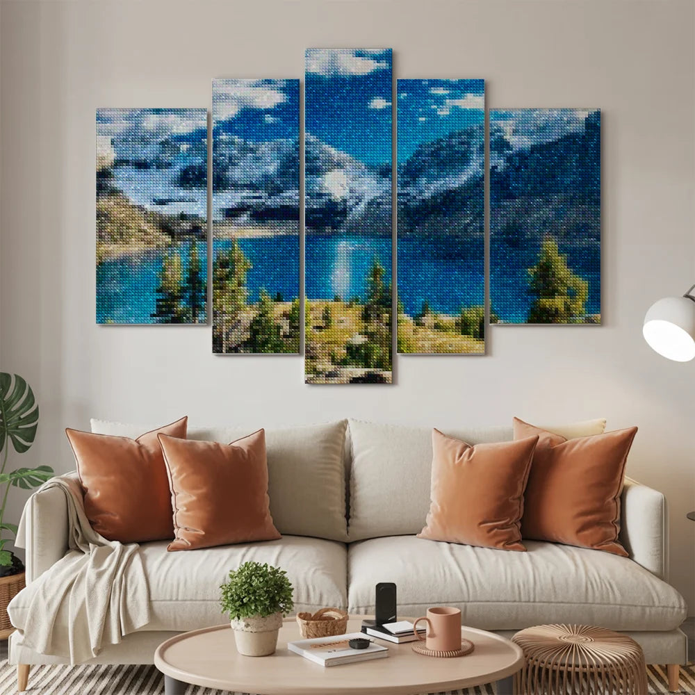 Schitterend landschap 5 luik