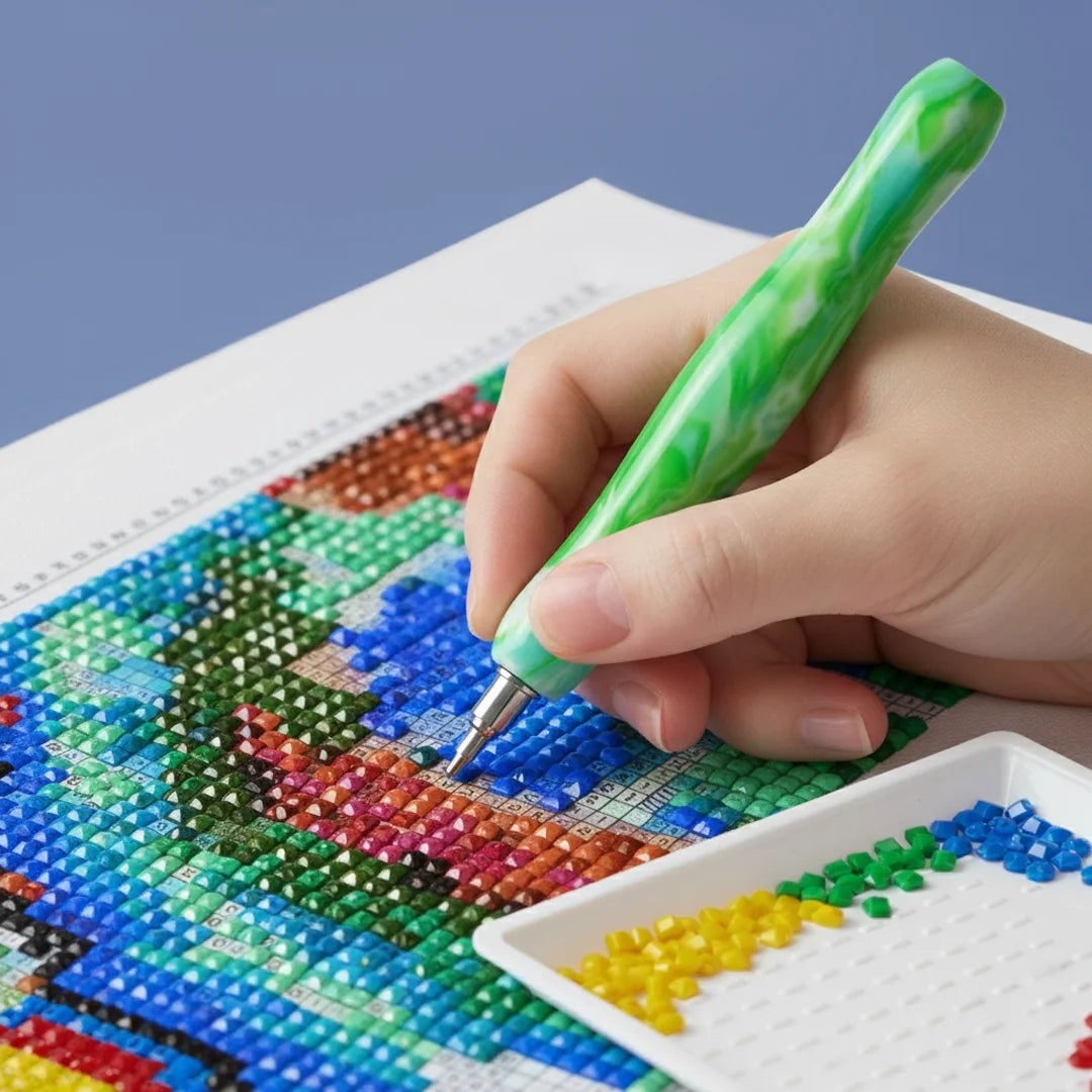 Premium Diamond Painting Pen Vloeiend Groen