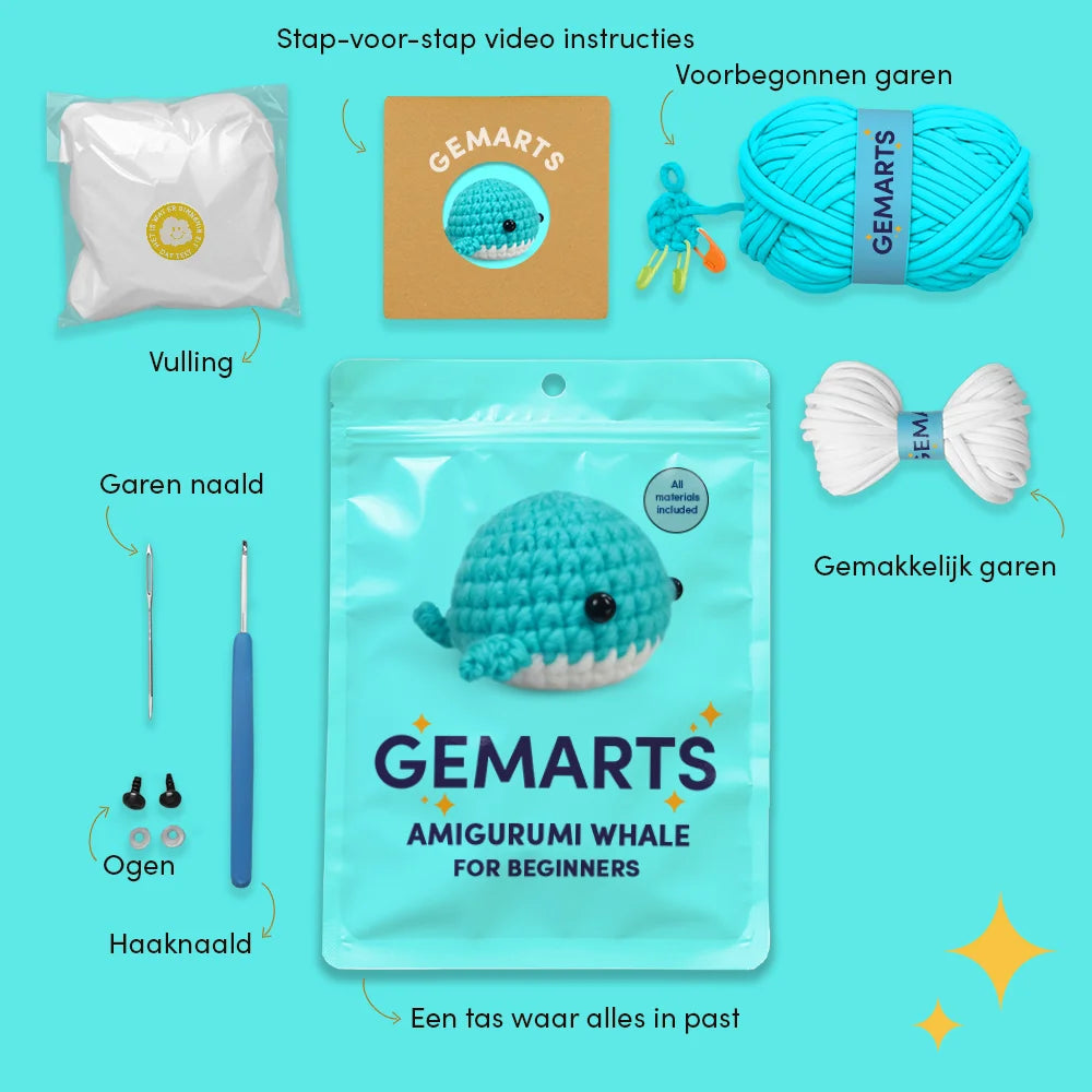 Amigurumi Walvis - Gemarts