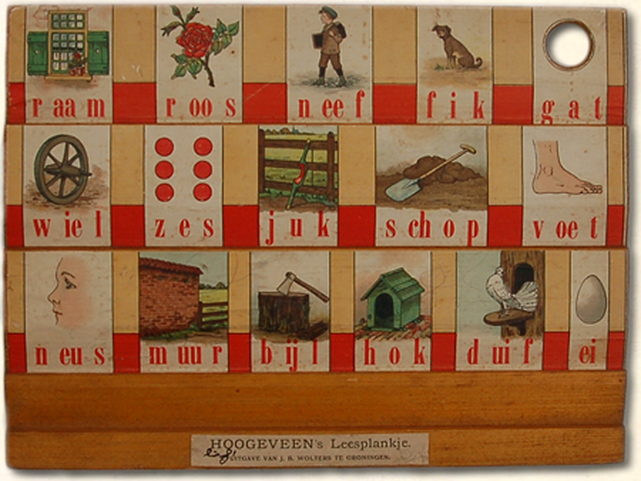 diamond painting leesplankje raam roos neef 1908 gebaseerd op M.B. Hoogeveen uit omstreeks 1908