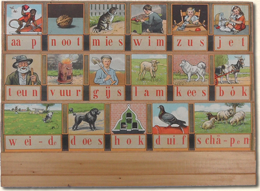 diamond painting aap noot mies – hoogeveen 1950 gebaseerd op M.B. Hoogeveen uit 1950–1957