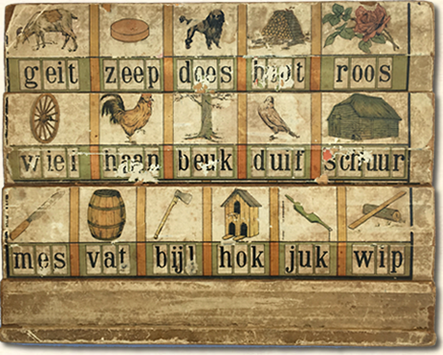 diamond painting leesplankje geit zeep does 1902 gebaseerd op J.H. Colenbrander uit omstreeks 1902