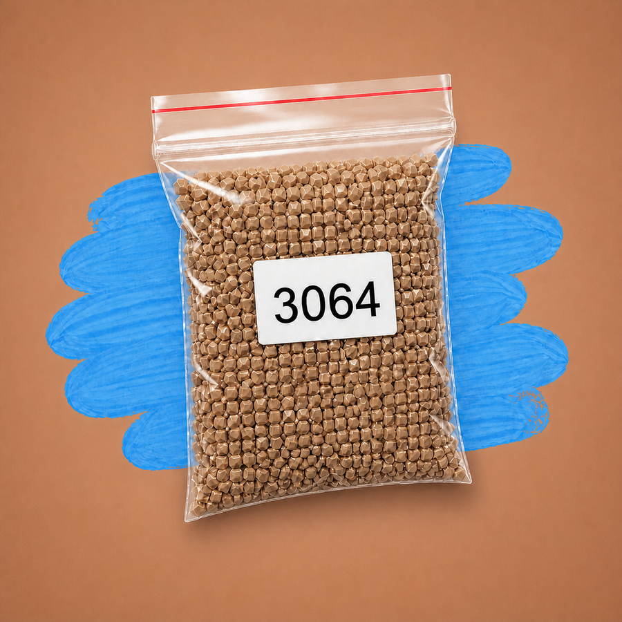 Zakje diamond-paintingsteentjes met kleurcode DMC 3064